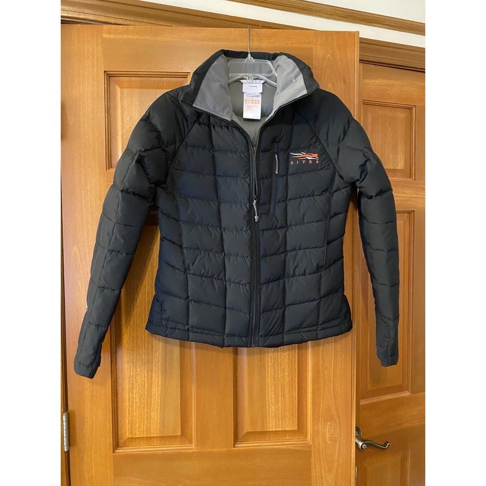 Sitka Women's Fahrenheit Medium Down Primaloft Quilted Coat Jacket Black Small